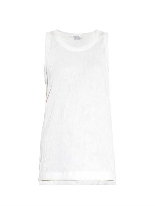 Helmut Lang Crinkled-jersey Tank Top