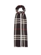 Mens Accessories Burberry - Vintage-check Voile Scarf - Mens - Navy Multi