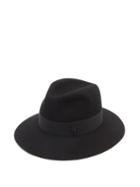 Matchesfashion.com Maison Michel - Henrietta Felt Fedora Hat - Womens - Black