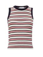 Matchesfashion.com Odyssee - Liberte Striped Knitted Tank Top - Womens - Red Stripe