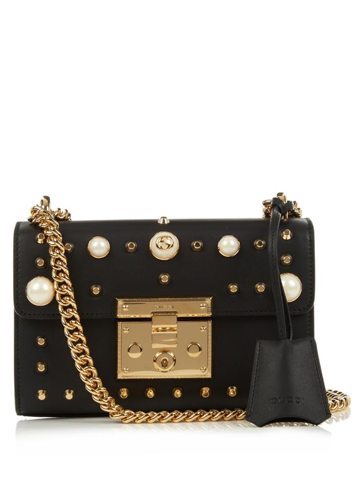 Gucci Padlock Small Embellished Leather Cross-body Bag