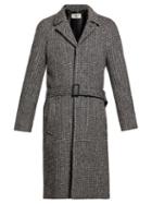 Matchesfashion.com Saint Laurent - Striped Single Breasted Coat - Mens - Grey