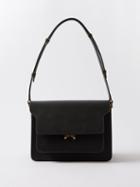 Marni - Trunk Small Leather Shoulder Bag - Womens - Black