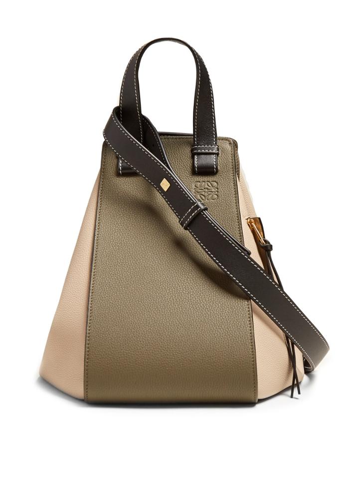 Loewe Hammock Medium Grained-leather Tote