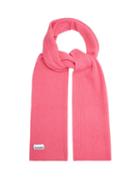 Matchesfashion.com Ganni - Ribbed Wool Blend Scarf - Womens - Pink