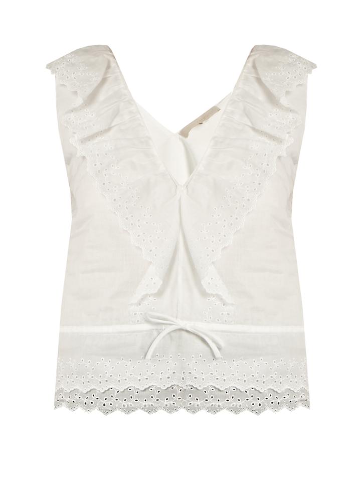 Vanessa Bruno Giwette Broiderie-anglaise Cotton Top