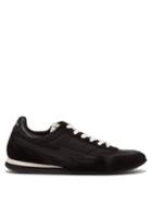 Matchesfashion.com Isabel Marant - Bustee Lightning Bolt Leather And Suede Trainers - Womens - Black