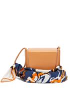 Matchesfashion.com Roksanda - Box Leather Scarf Handle Bag - Womens - Tan