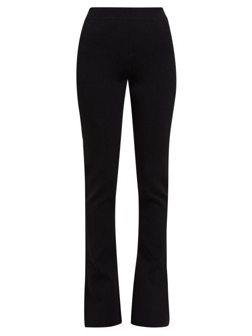 Matchesfashion.com Altuzarra - Andre Flared Cut Trousers - Womens - Black