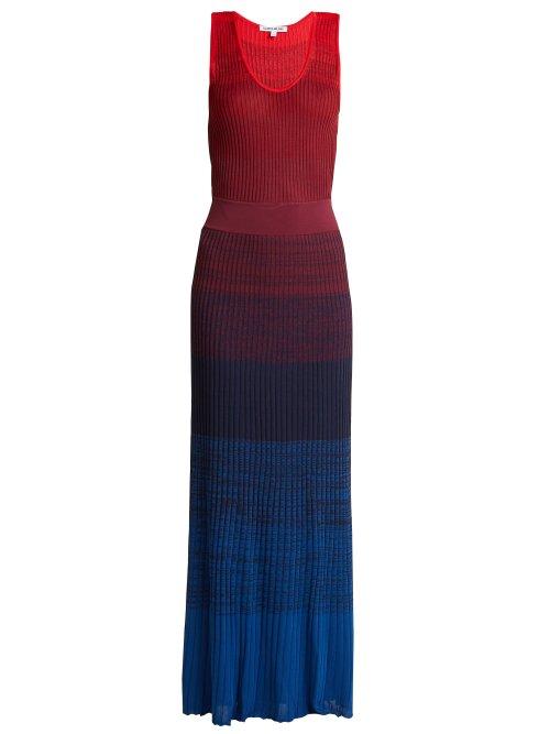 Matchesfashion.com Elizabeth And James - Winona Ribbed Knit Maxi Dress - Womens - Multi