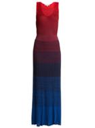 Matchesfashion.com Elizabeth And James - Winona Ribbed Knit Maxi Dress - Womens - Multi