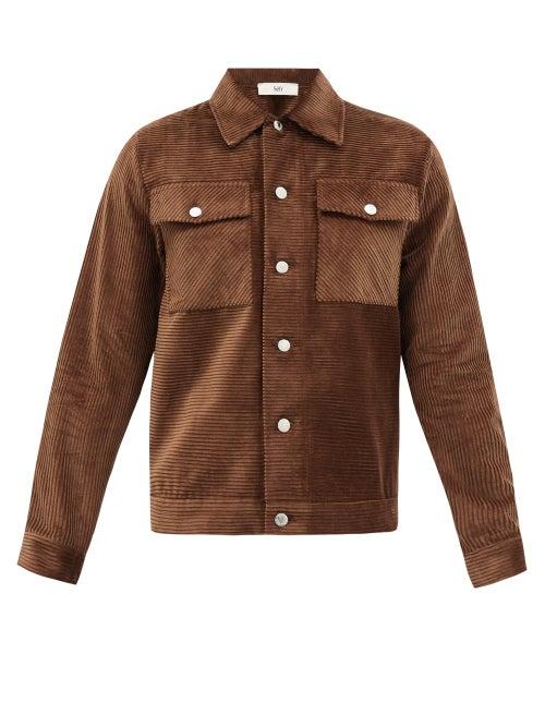 Matchesfashion.com Sfr - Eric Cotton-corduroy Jacket - Mens - Brown