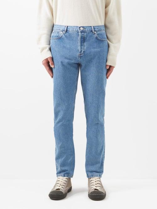 A.p.c. - Washed Slim-leg Jeans - Mens - Blue