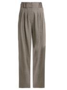 Matchesfashion.com Balmain - Prince Of Wales Checked Virgin Wool Trousers - Womens - Grey Multi