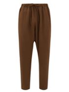 Matchesfashion.com South2 West8 - Drawstring-waist Crepe Trousers - Mens - Brown