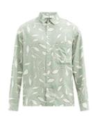 Matchesfashion.com Jacquemus - Baou Leaf-print Poplin Shirt - Mens - Green