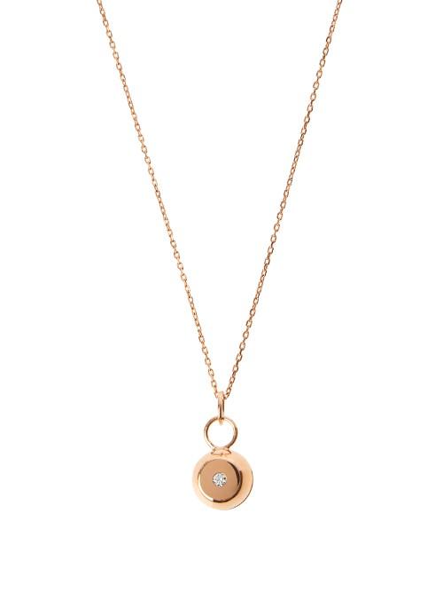 Aurélie Bidermann Fine Jewellery Bell Diamond & Rose-gold Necklace
