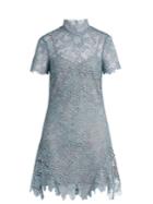 Self-portrait Peep-back Floral-lace Mini Dress