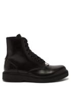 Matchesfashion.com Neil Barrett - Pierced Leather Lace Up Boots - Mens - Black Multi