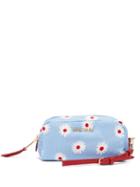 Matchesfashion.com Miu Miu - Daisy Print Nylon Pouch - Womens - Blue Multi