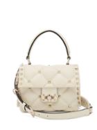 Matchesfashion.com Valentino - Candystud Quilted Leather Cross Body Bag - Womens - Ivory