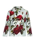 Dolce & Gabbana Rose-print Brocade Jacket