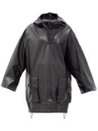 Matchesfashion.com Petar Petrov - Marjan Oversized Leather Hooded Jacket - Womens - Black