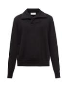 Les Tien - Crew-neck Brushed-back Cotton Sweatshirt - Mens - Black