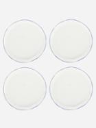 Feldspar - Set Of Four Painted-rim Fine China Cake Plates - Blue White