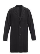 Matchesfashion.com Homme Pliss Issey Miyake - Single-breasted Technical Pleated-jersey Overcoat - Mens - Black