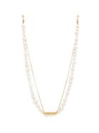 Matchesfashion.com Frame Chain - Pearly Princess Pearl & Gold-plated Glasses Chain - Womens - White