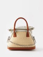 Maison Margiela - 5ac Micro Rattan And Leather Bag - Womens - Cream