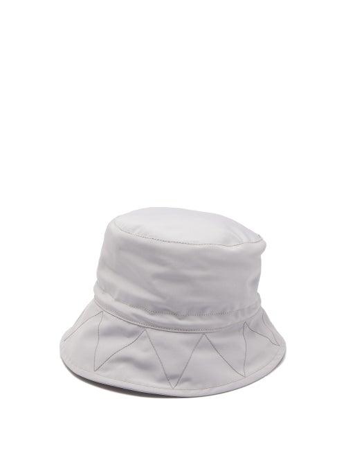 Matchesfashion.com And Wander - Reflective Drawcord Bucket Hat - Mens - Grey