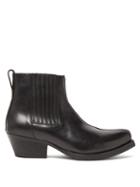 Matchesfashion.com Our Legacy - Cuban Heel Leather Boots - Mens - Black