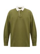 Matchesfashion.com Ymc - The Swerve Cotton-jersey Rugby Shirt - Mens - Olive Green