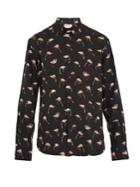 Saint Laurent Flamingo-print Single-cuff Shirt