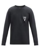 Matchesfashion.com South2 West8 - Logo-print Jersey Long-sleeved T-shirt - Mens - Black