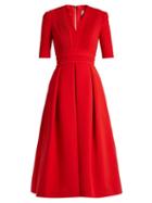 Matchesfashion.com Preen By Thornton Bregazzi - Elle Stretch Cady Dress - Womens - Red