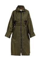 Matchesfashion.com Moncler - Washington Belted Parka - Womens - Dark Green