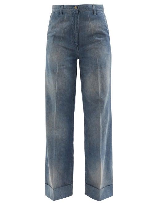 Gucci - High-rise Wide-leg Jeans - Womens - Denim