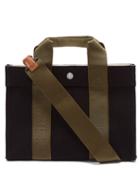 Rue De Verneuil - Tote S Felt Tote Bag - Womens - Black Khaki