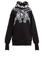 Matchesfashion.com Vetements - Skull Print Cotton Hooded Sweatshirt - Womens - Black