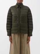 Moncler - Quilted Technical-taffeta Jacket - Womens - Khaki