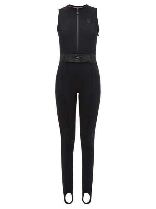 Matchesfashion.com Moncler Grenoble - Tuta Stirrup Ankle Soft Shell Ski Suit - Womens - Black