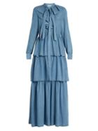 Sonia Rykiel Ruffled Denim Dress