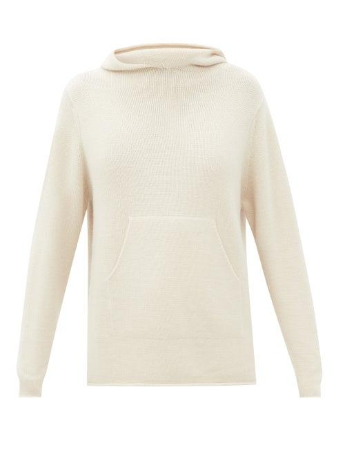 Lauren Manoogian - Hooded Alpaca-blend Sweater - Womens - Ivory
