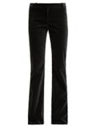 Matchesfashion.com Raey - Flared Velvet Trousers - Womens - Grey