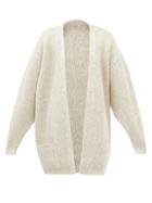 Totme - Patch-pocket Ribbed Wool-blend Cardigan - Womens - Beige