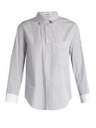 Jil Sander Chiara Contrast-cuff Cotton-poplin Shirt