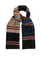 Fendi Wool-blend Logo Scarf